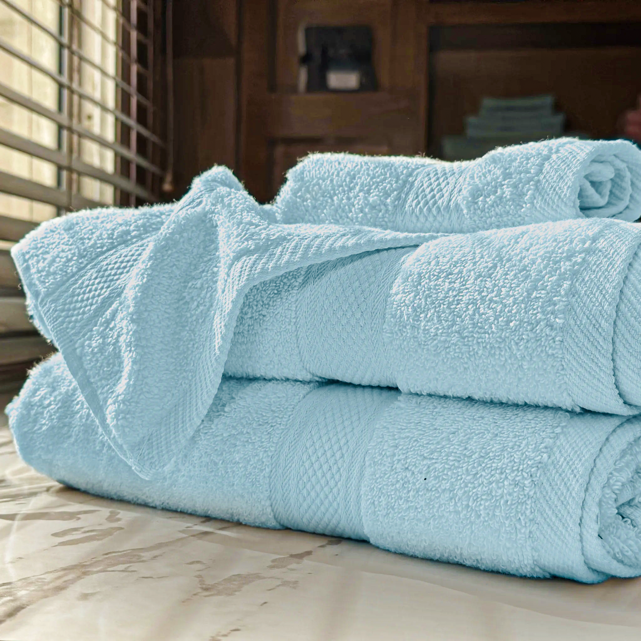 6 Pack Zero Twist Bath Towel Set